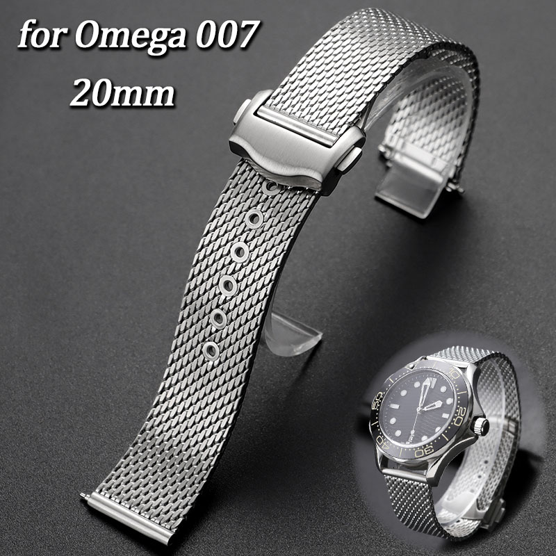 Luxury Watch Omega - 20mm Pasek do zegarka ze stali