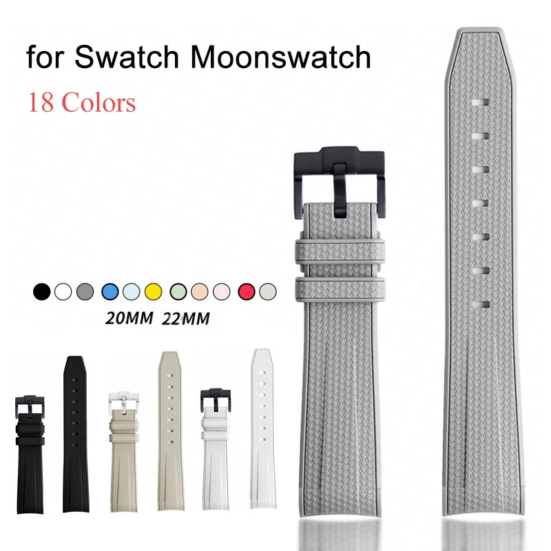 Luxury Watch Omega - Pasek silikonowy do zegarka Swatch X