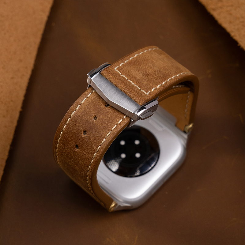 Luxury Watch Apple Bands - Luksusowy skórzany sportowy pasek do Apple
