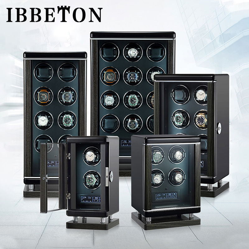 Luxury Watch Winder Box - IBBETON Luksusowy Rotomat do Zegarków Automatycznych