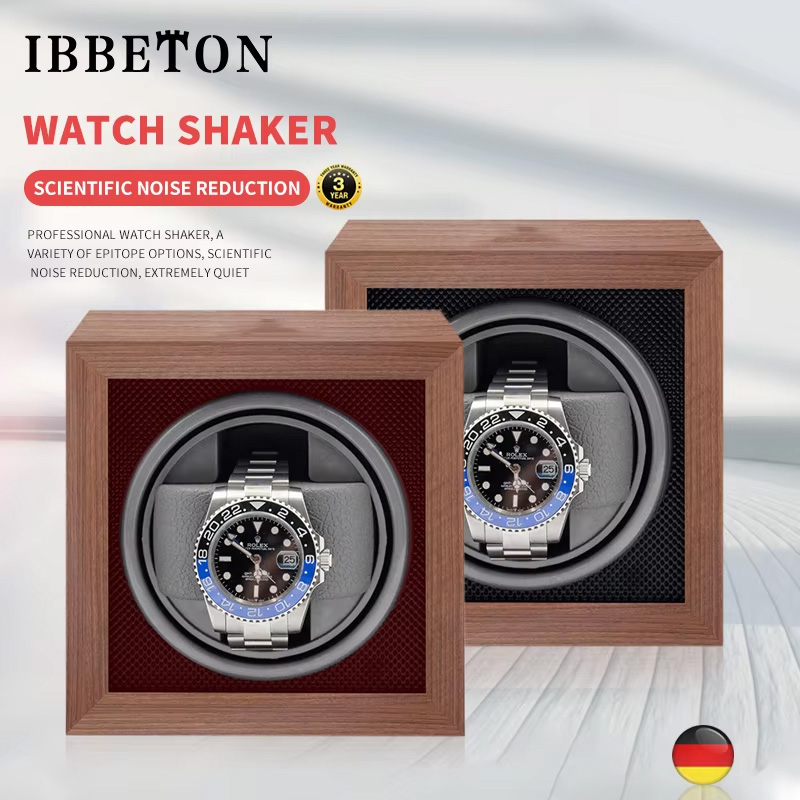 Luxury Watch Winder Box - IBBETON Luksusowa drewniana nakręcarka do zegarków