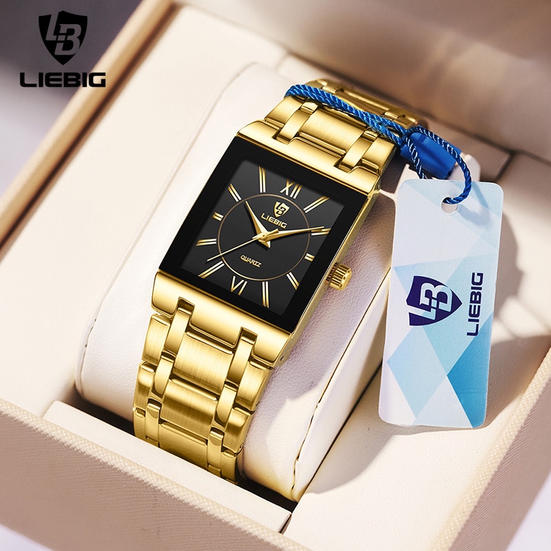 Luxury Watch Uk - LiEBIG luksusowe złote zegarki kwarcowe dla