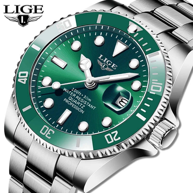 Luxury Watch Name - LIGE Top marka luksusowa moda zegarek