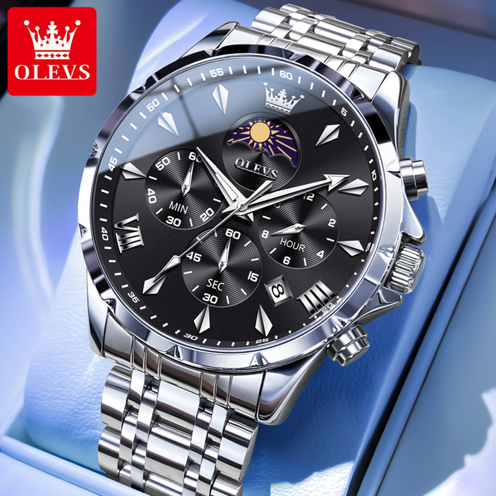 Luxury Watch Name - Zegarek męski OLEVS 3653 z kalendarzem