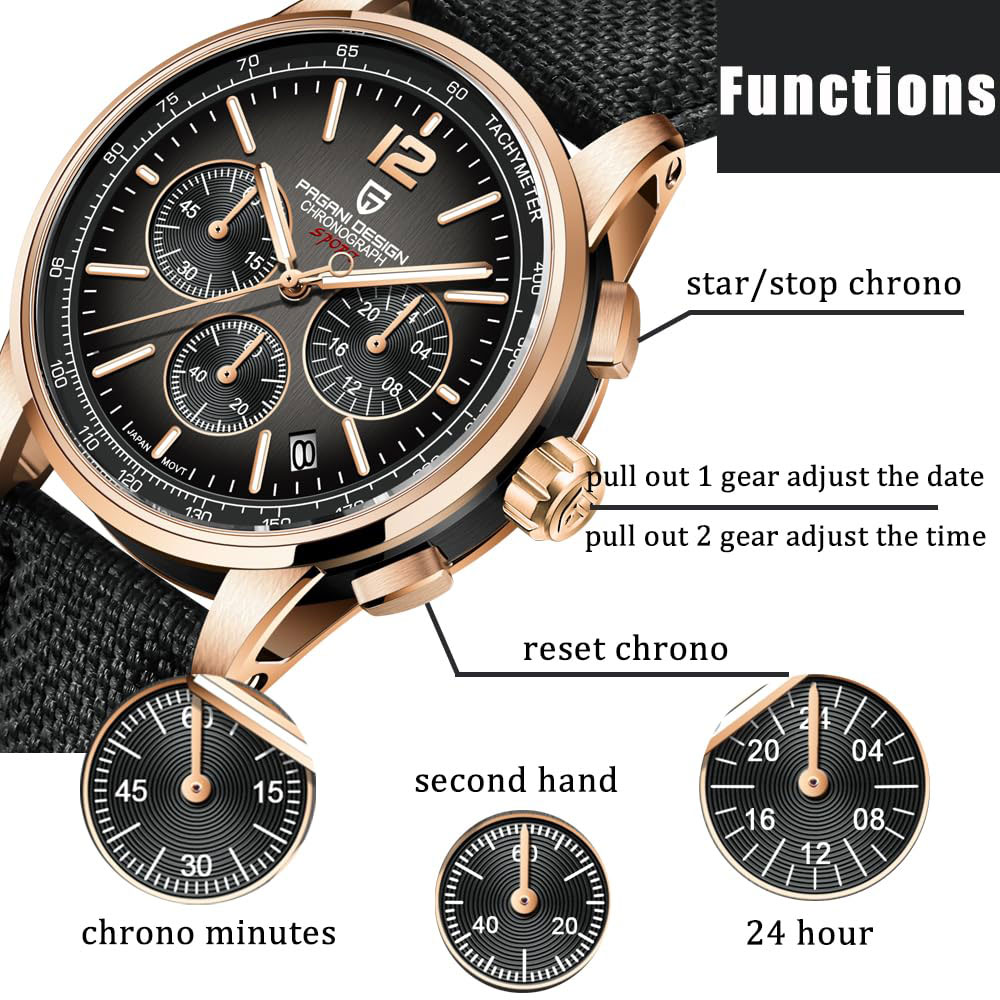 Luxury Watch Uk - PAGANI DESIGN Nowy Męski Zegarek 41mm