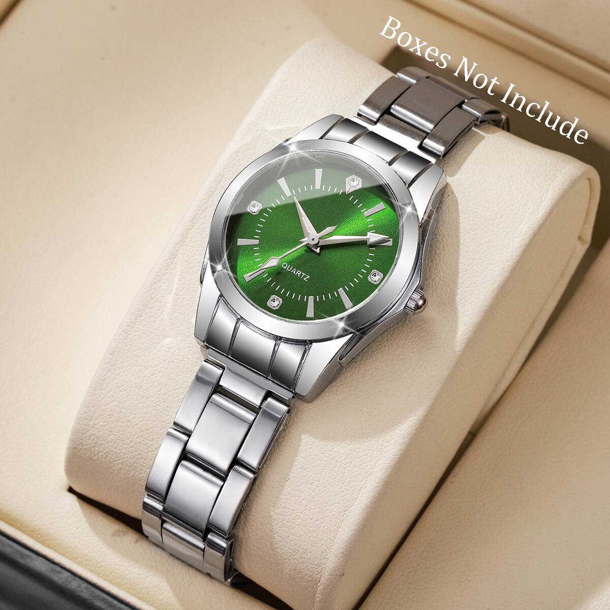 Luxury Watch Travel Case - Luksusowe damskie zegarki z cyrkoniami, codzienne