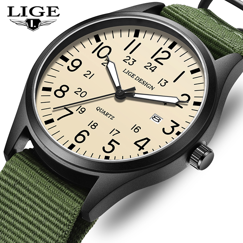 Luxury Watch Leather - LIGE 2025 TOP NOWY Kwarcowy Zegarek