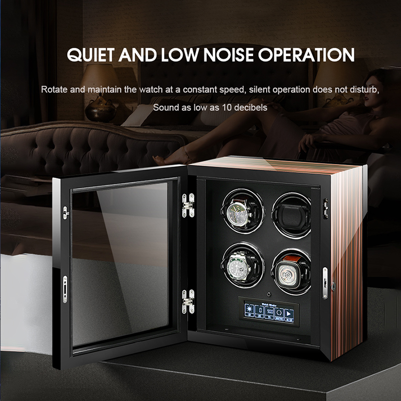 Luxury Watch Winder Box - Luksusowy automatyczny rotomat do zegarków, sejf