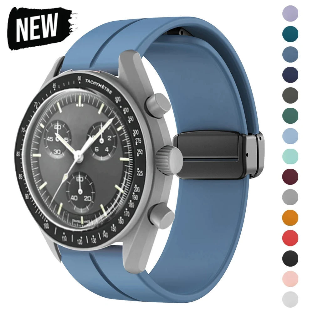 Luxury Watch Omega - Pasek silikonowy do zegarka Omega X