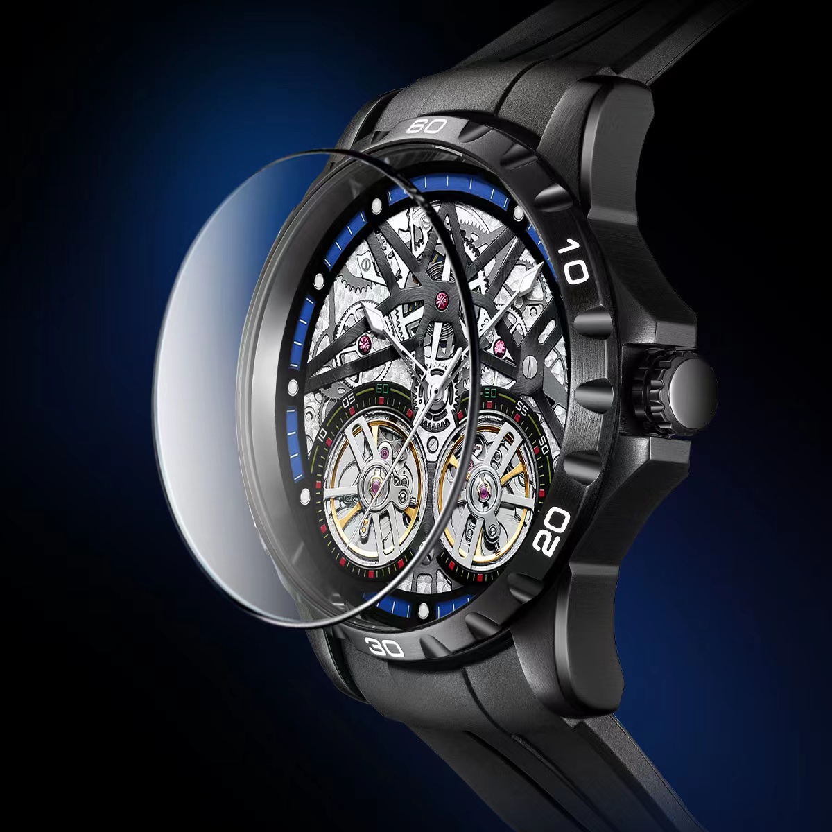 Mark Fairwhale męskie zegarki  – Luxury Watch Rubber Strap recenzja i cena