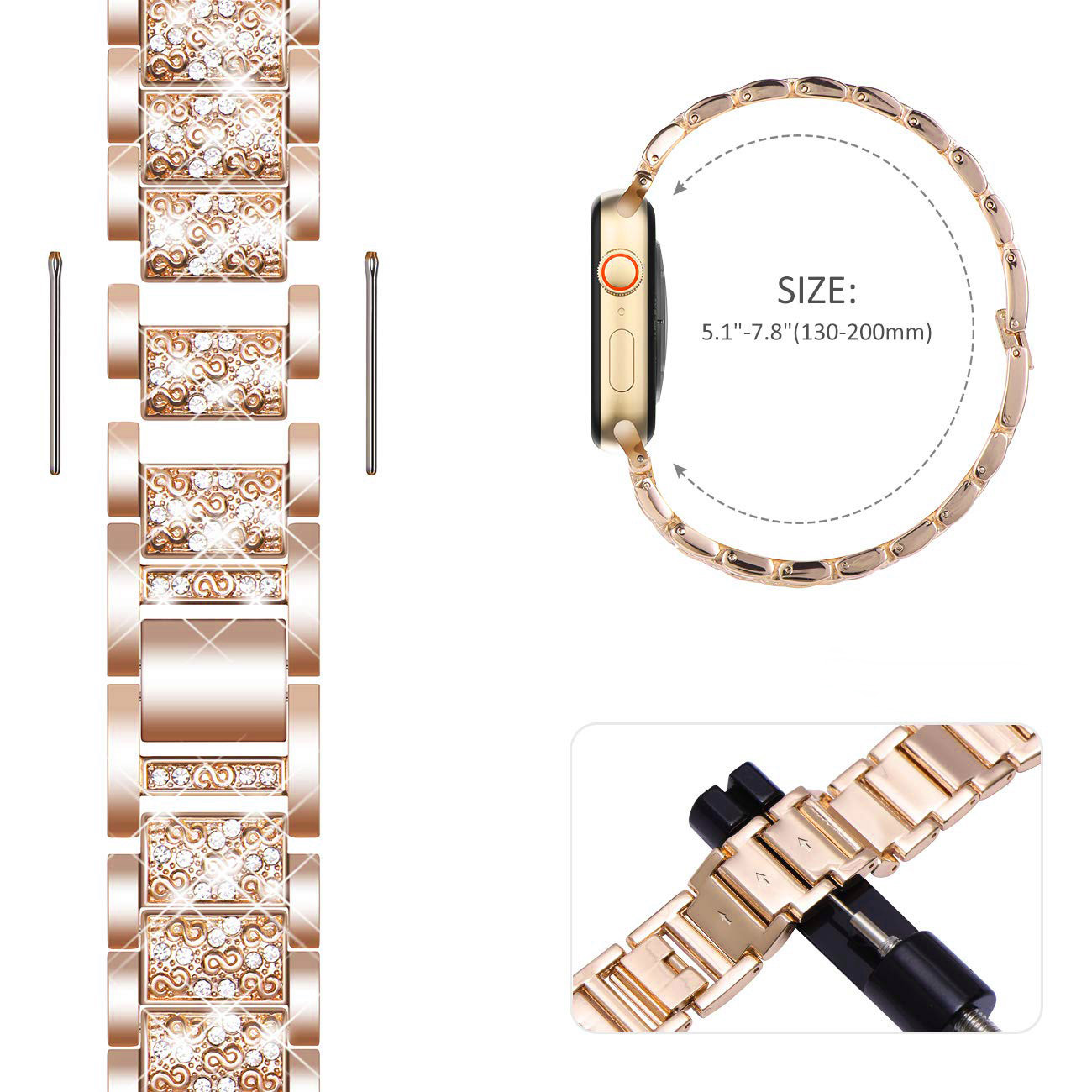 Etui + pasek do zegarka Apple  – Luxury Watch Apple Bands recenzja i cena