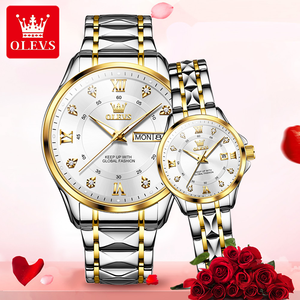 OLEVS 2906 Zegarek dla par Ory – Luxury Watch Uk recenzja i cena