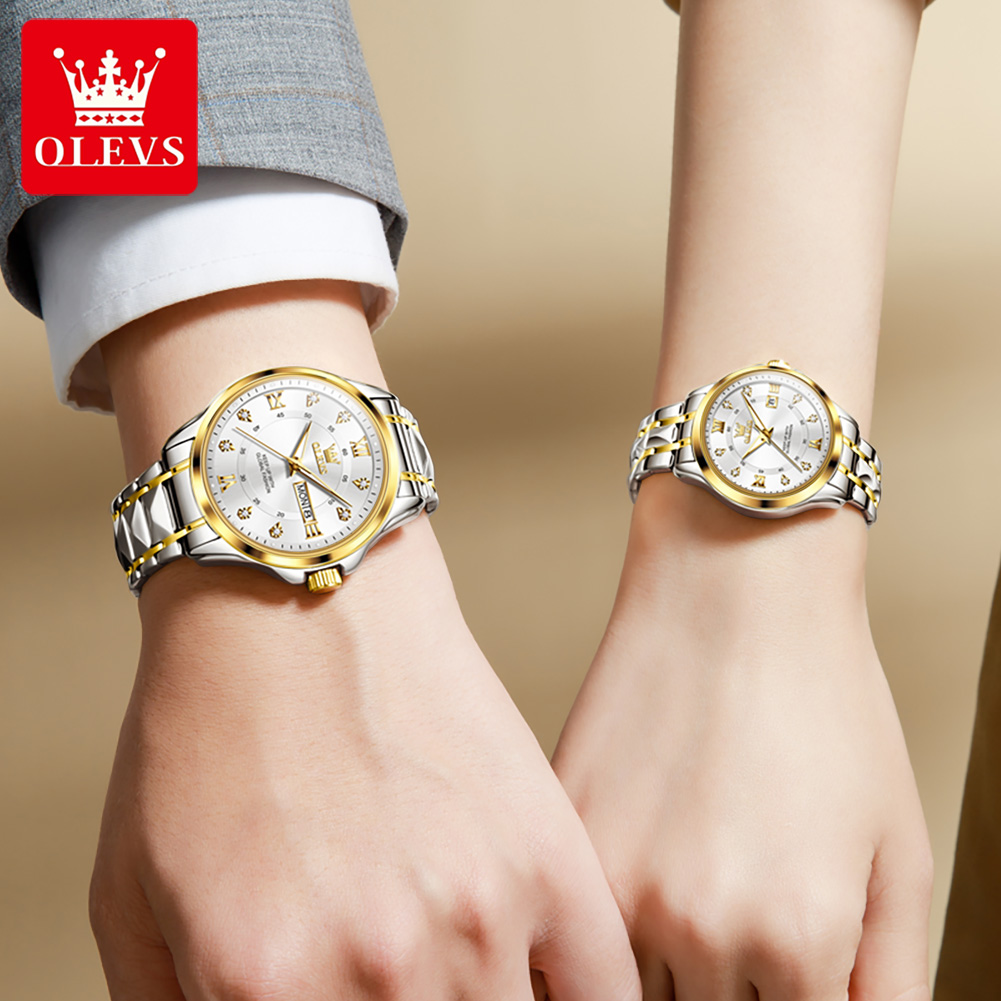 OLEVS 2906 Zegarek dla par Ory – Luxury Watch Uk recenzja i cena