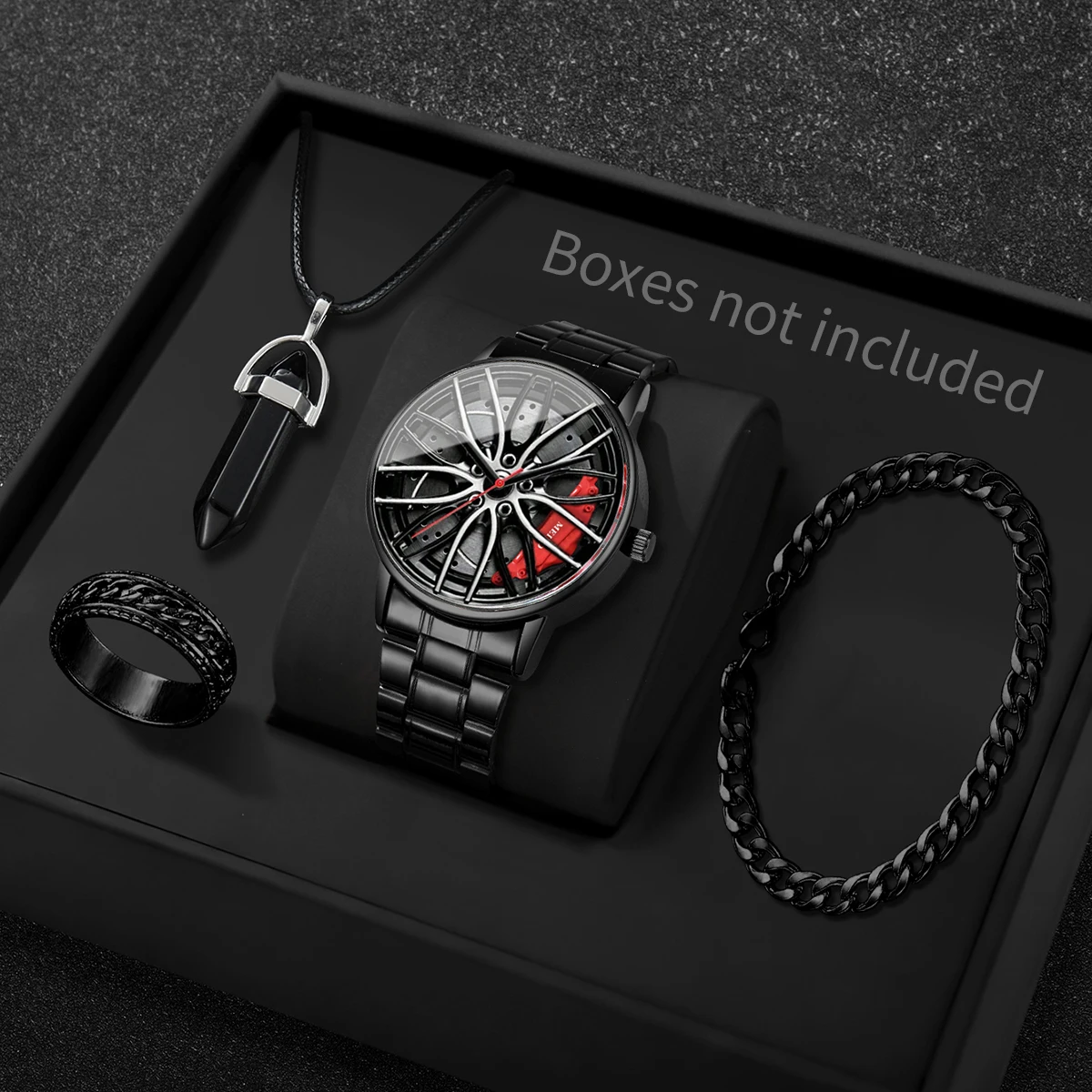 4 SZT./Zestaw Modne Zegarki Mę – Luxury Watch Organizer For Men recenzja i cena