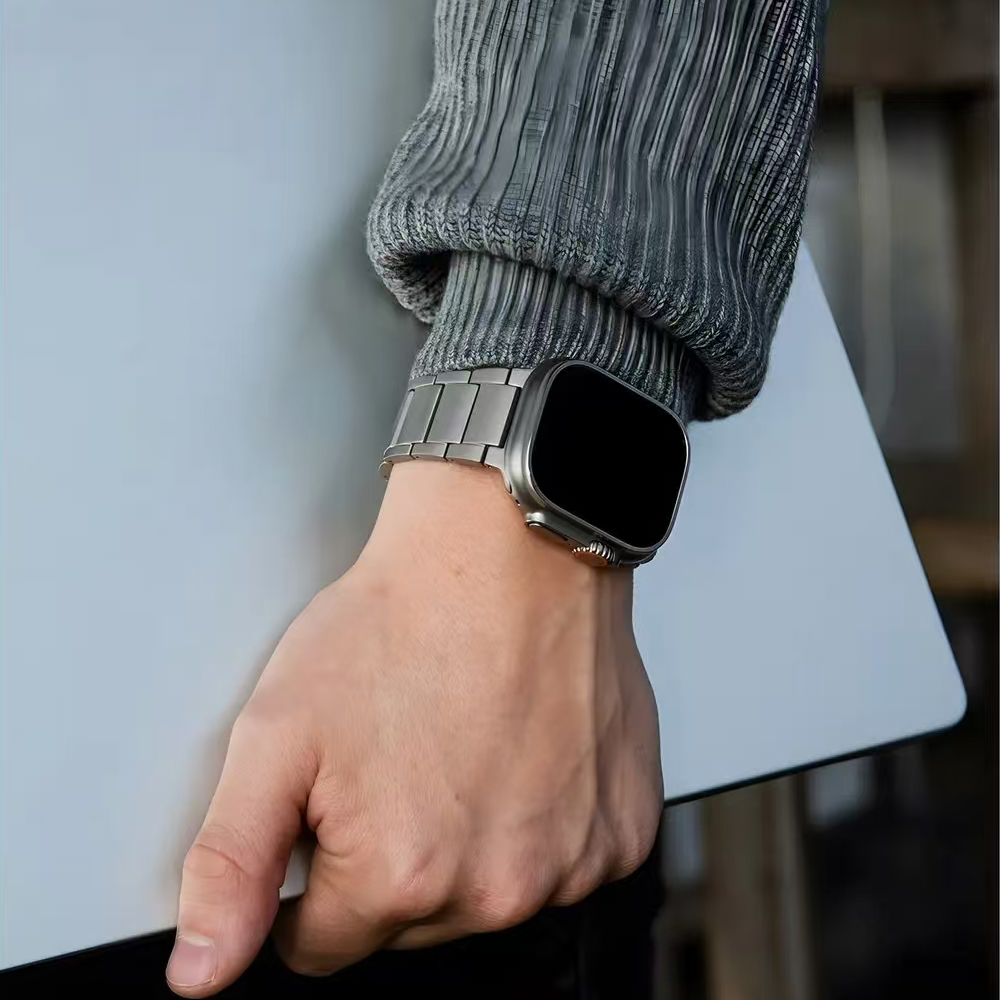 Tytanowy męski pasek biznesowy – Luxury Watch Apple Bands recenzja i cena