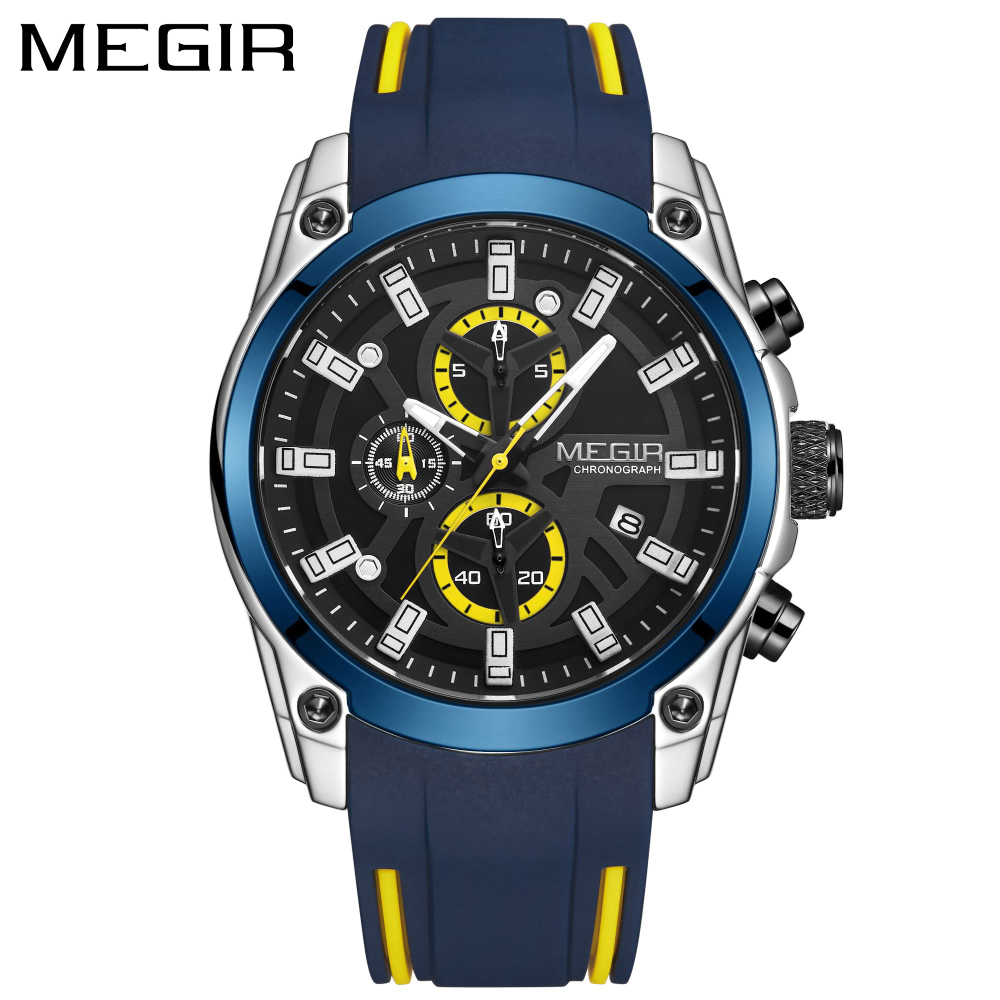 MEGIR Męski Zegarek Kwarcowy T – Luxury Watch Rubber Strap recenzja i cena