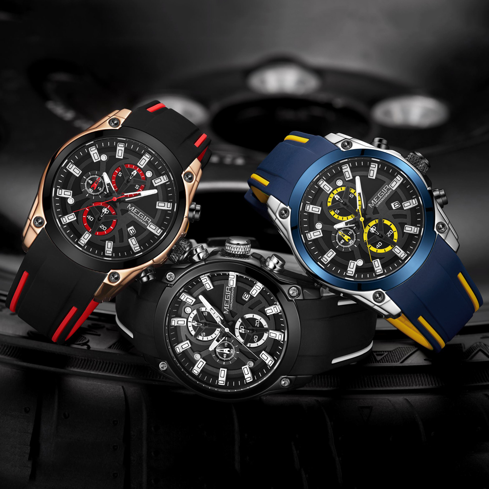 MEGIR Męski Zegarek Kwarcowy T – Luxury Watch Rubber Strap recenzja i cena