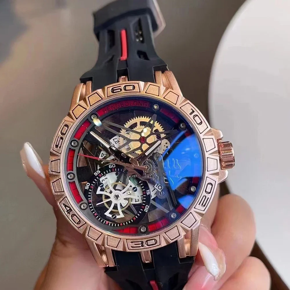 Zegarki kwarcowe 3D Męskie Luk – Luxury Watch Rubber Strap recenzja i cena