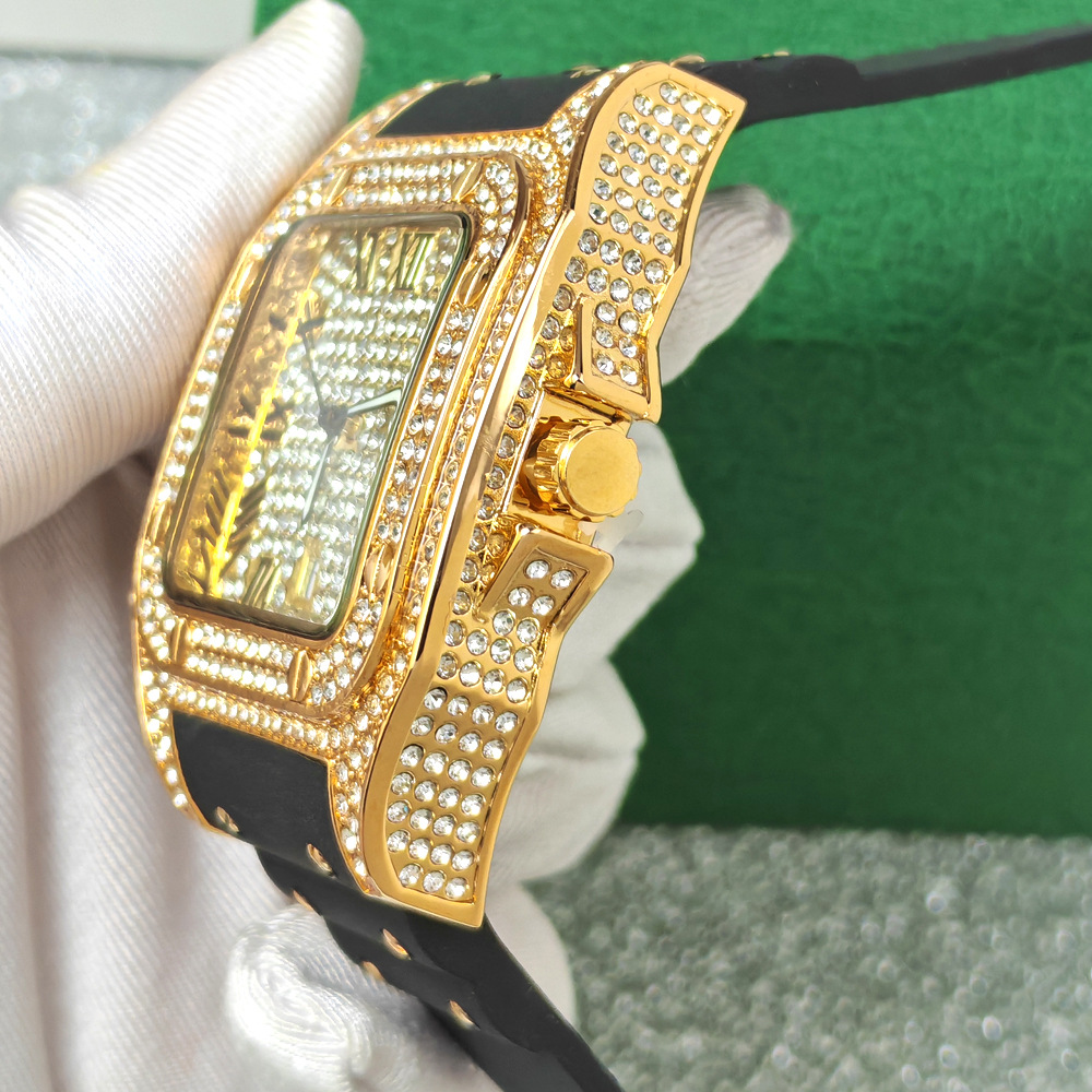 Zegarek kwarcowy męski Hip Hop – Luxury Watch Rubber Strap recenzja i cena