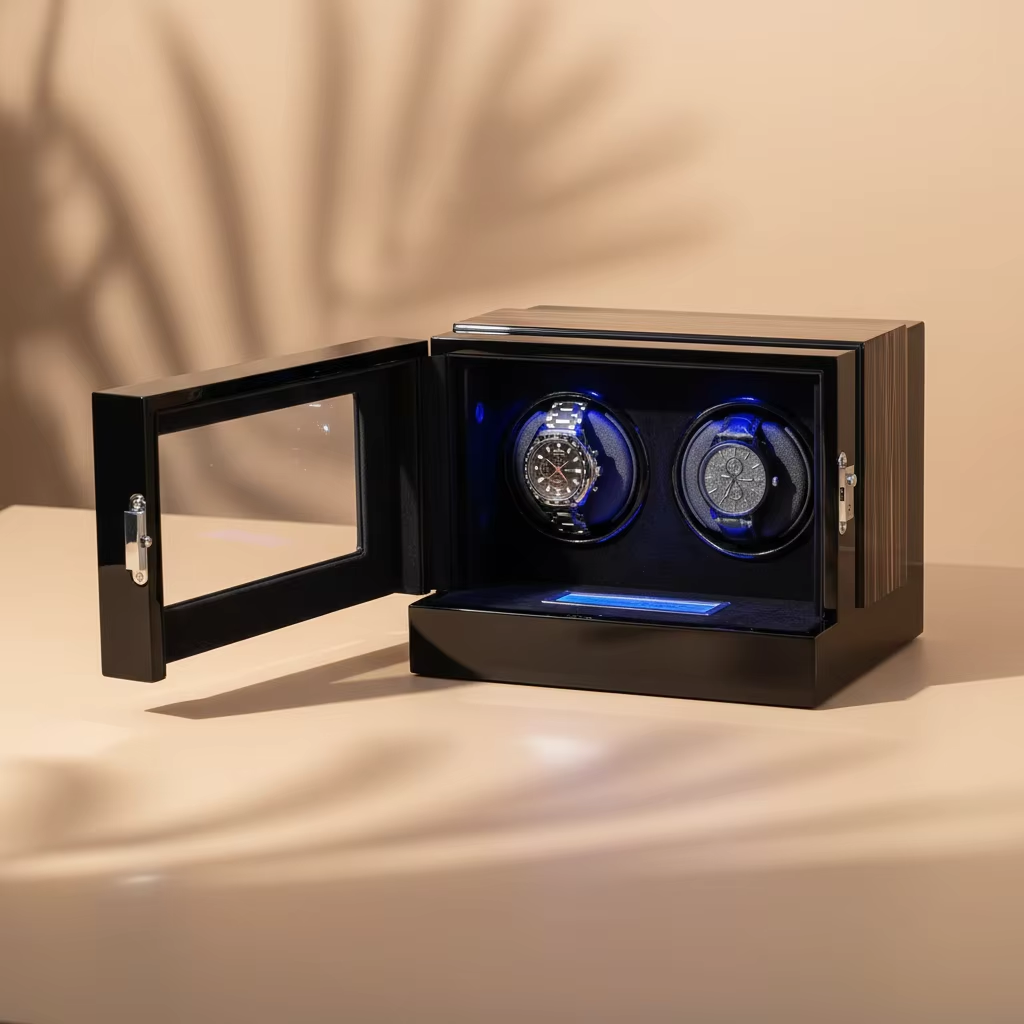 2-miejscowy ochronny luksusowy – Luxury Watch Winder Box recenzja i cena