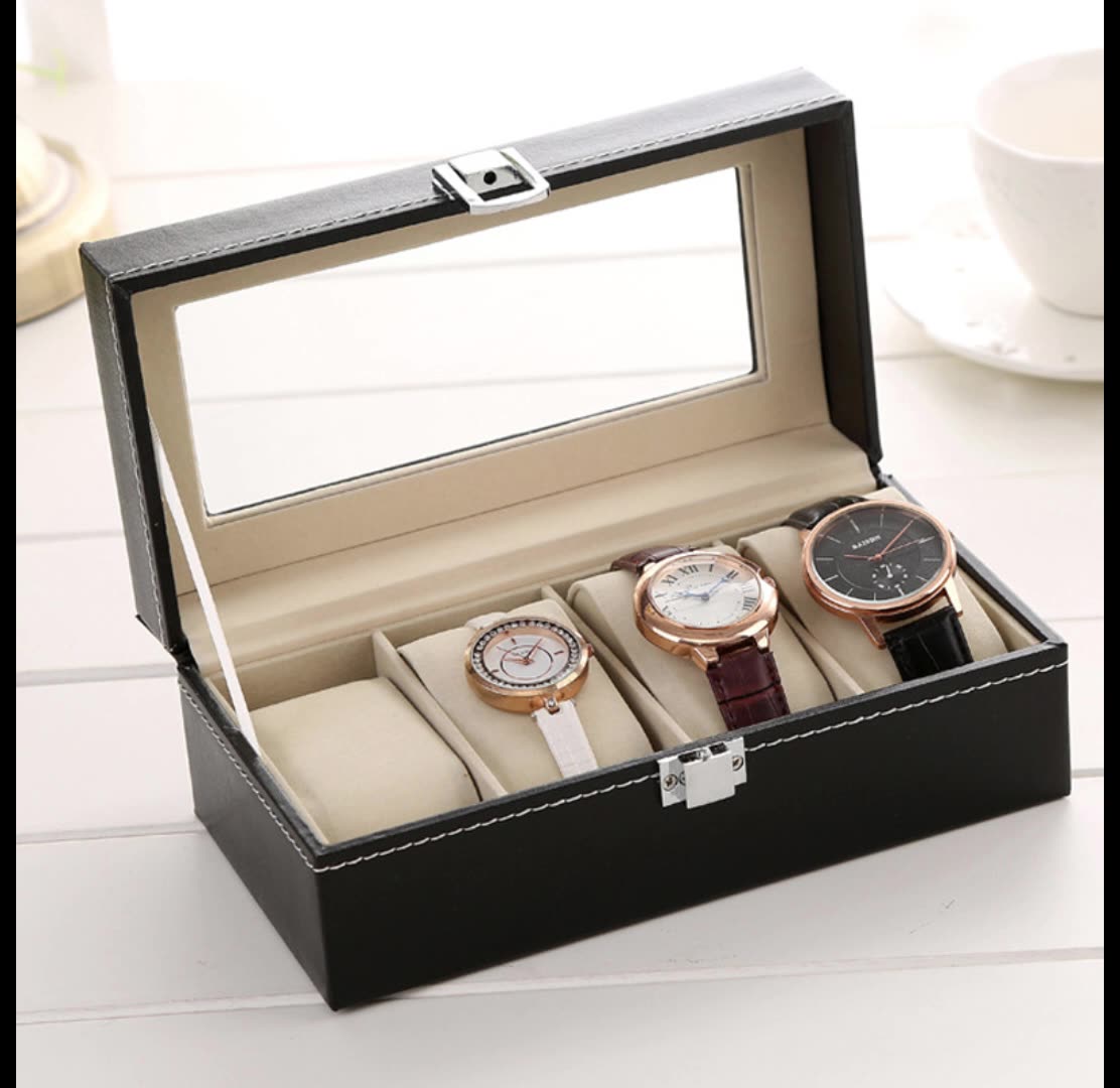 DELESYS 4-pozycyjne pudełko na – Luxury Watch Travel Case recenzja i cena