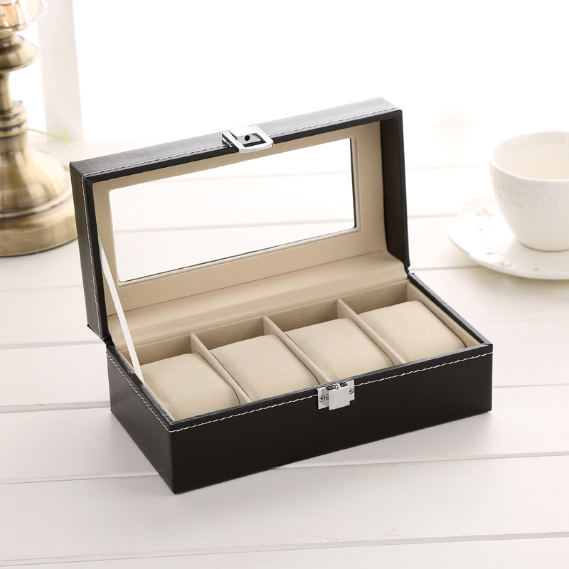 DELESYS 4-pozycyjne pudełko na – Luxury Watch Travel Case recenzja i cena