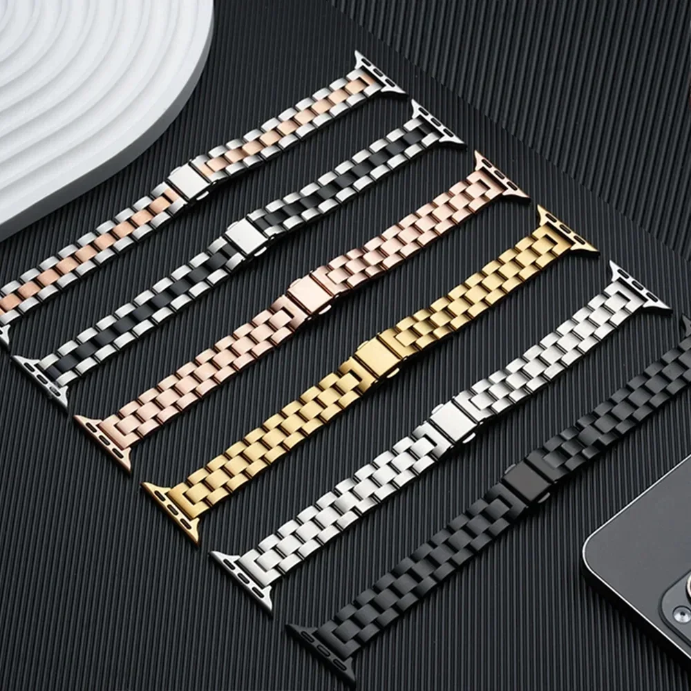 Cienki metalowy pasek ze stali – Luxury Watch Apple Bands recenzja i cena