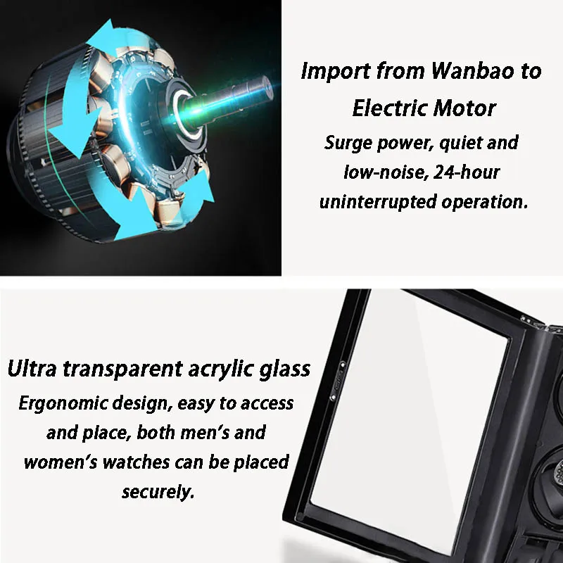 Luksusowe 8-gniazdowe nawijaki – Luxury Watch Winder Box recenzja i cena