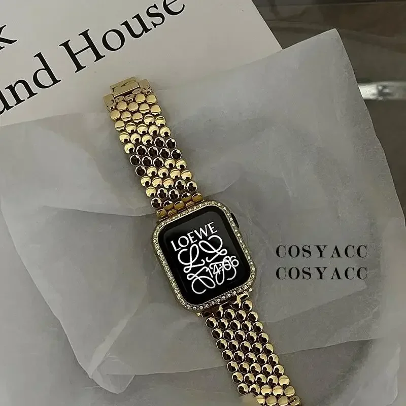Damski pasek ze stali nierdzew – Luxury Watch Apple Bands recenzja i cena