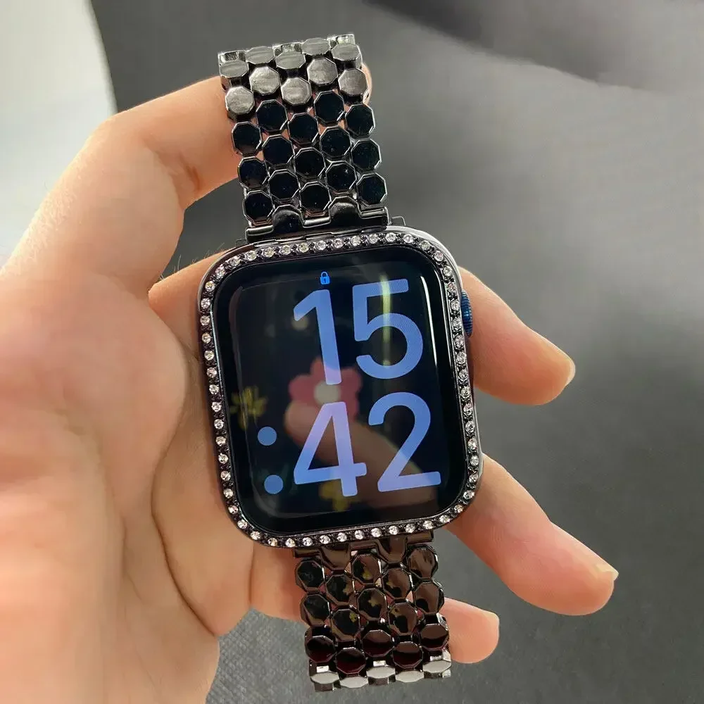 Damski pasek ze stali nierdzew – Luxury Watch Apple Bands recenzja i cena