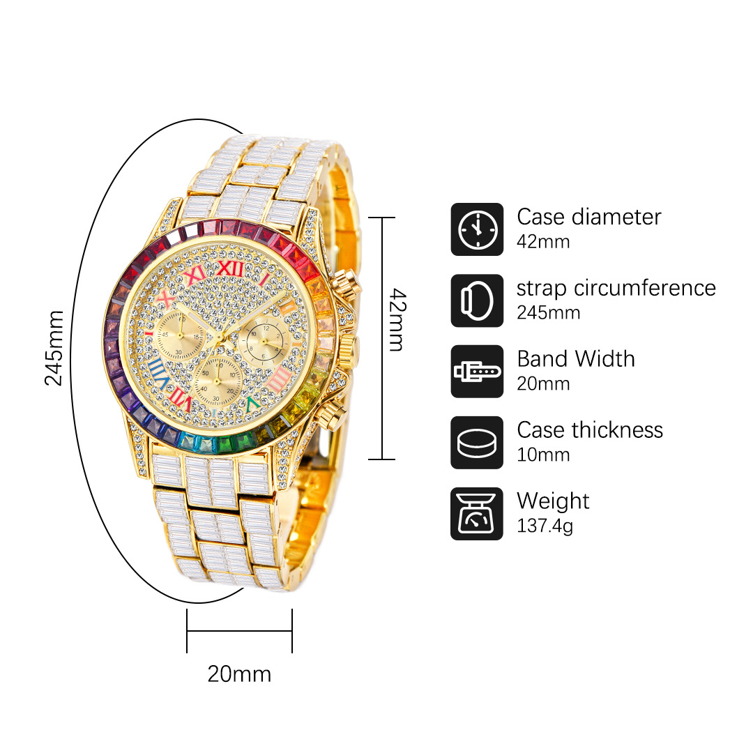 MISSFOX luksusowe Iced zegarek – Luxury Watch Name recenzja i cena