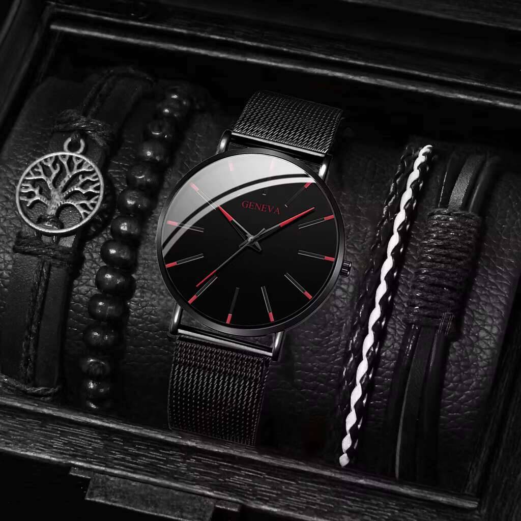 5PCS/zestaw modny zegarek męsk – Luxury Watch Organizer For Men recenzja i cena