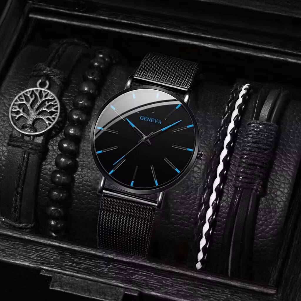 5PCS/zestaw modny zegarek męsk – Luxury Watch Organizer For Men recenzja i cena