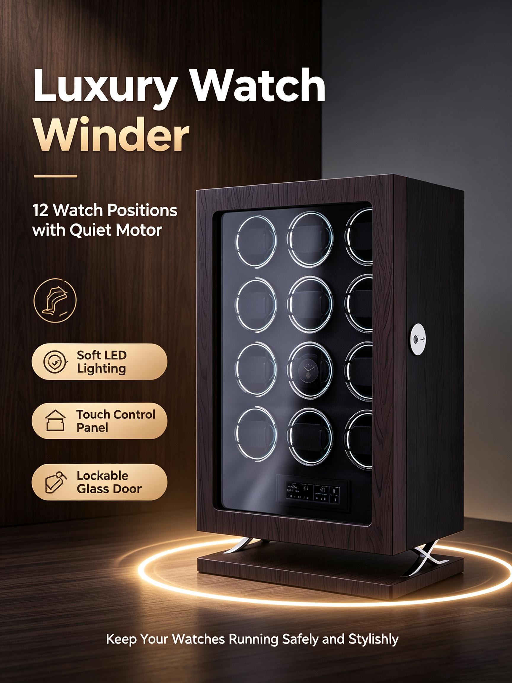 IBBETON Luksusowy Regulowany M – Luxury Watch Winder Box recenzja i cena