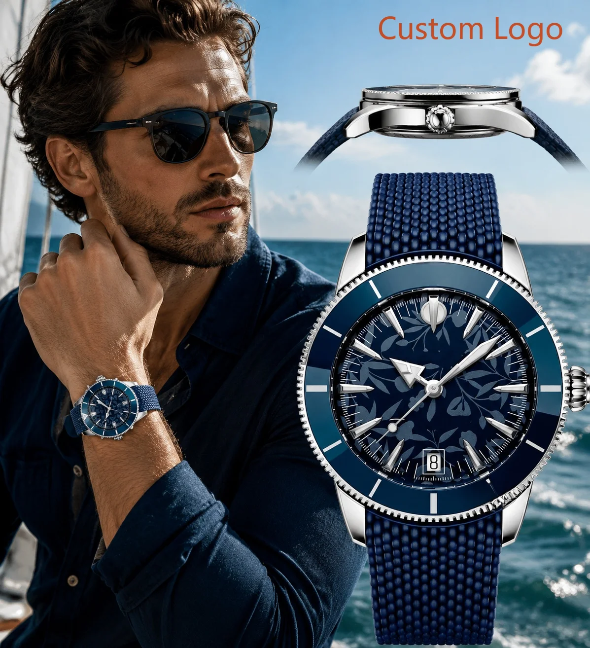 Męski zegarek automatyczny do  – Luxury Watch Rubber Strap recenzja i cena