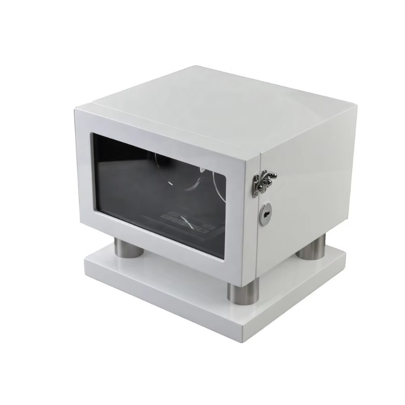 Biało-brązowy skórzany kontrol – Luxury Watch Winder Box recenzja i cena