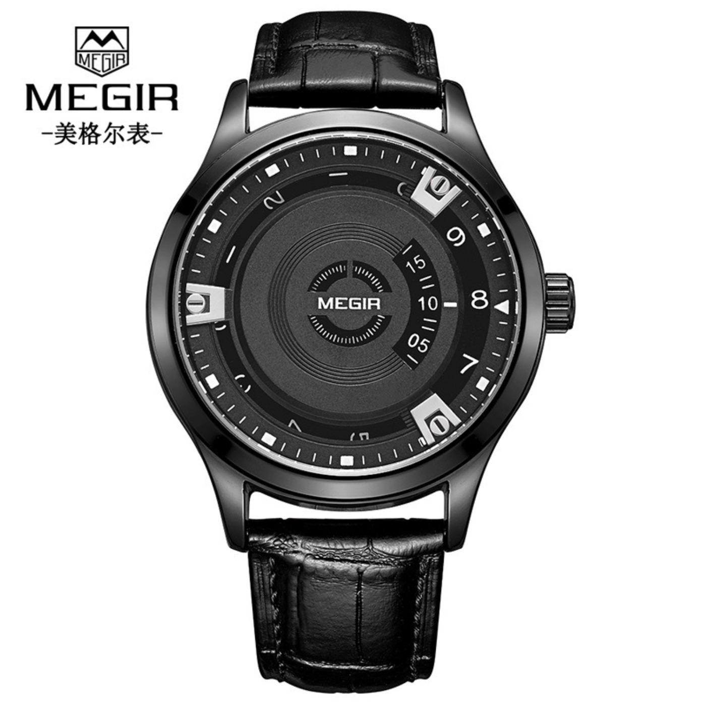 Zegarki męskie MEGIR, luksusow – Luxury Watch Leather recenzja i cena