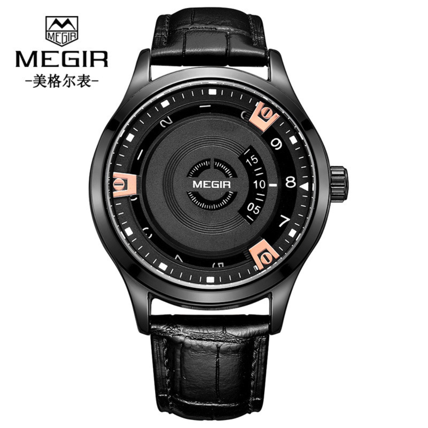 Zegarki męskie MEGIR, luksusow – Luxury Watch Leather recenzja i cena
