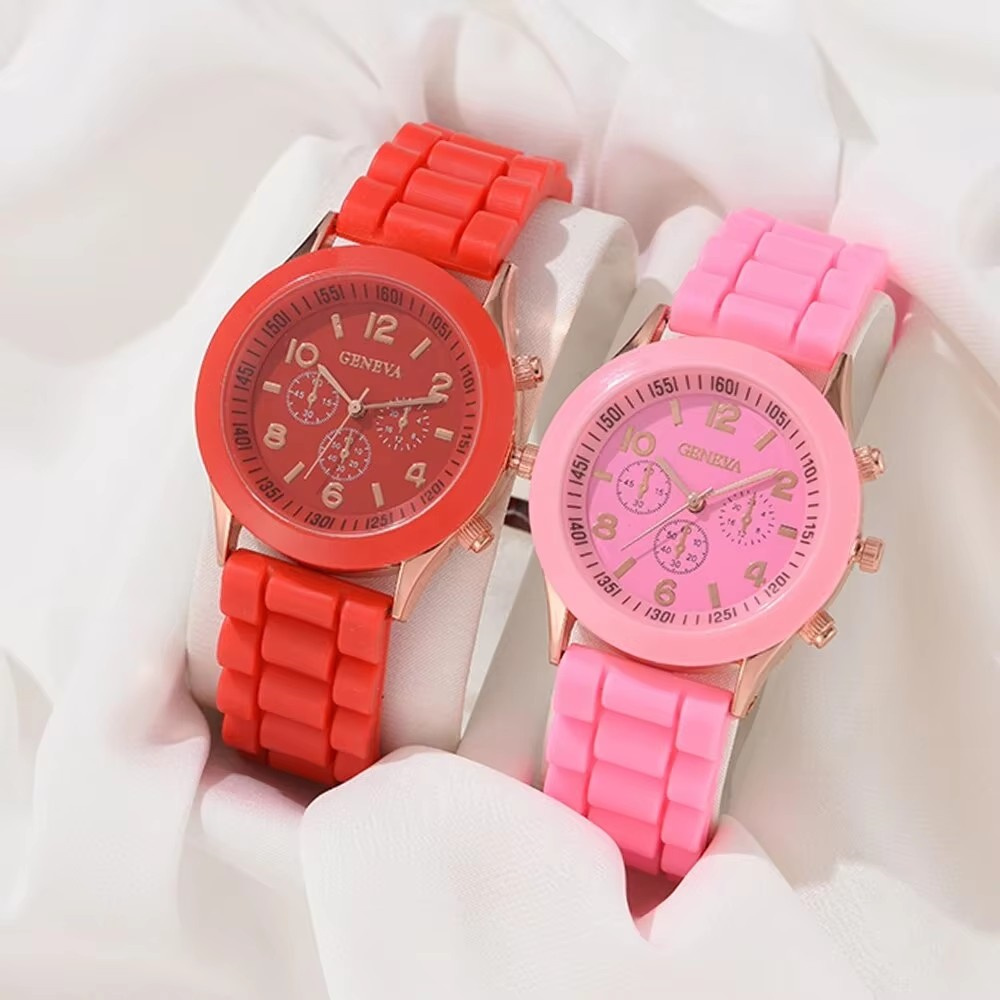 2 szt. Luksusowy zestaw zegark – Luxury Watch Rubber Strap recenzja i cena