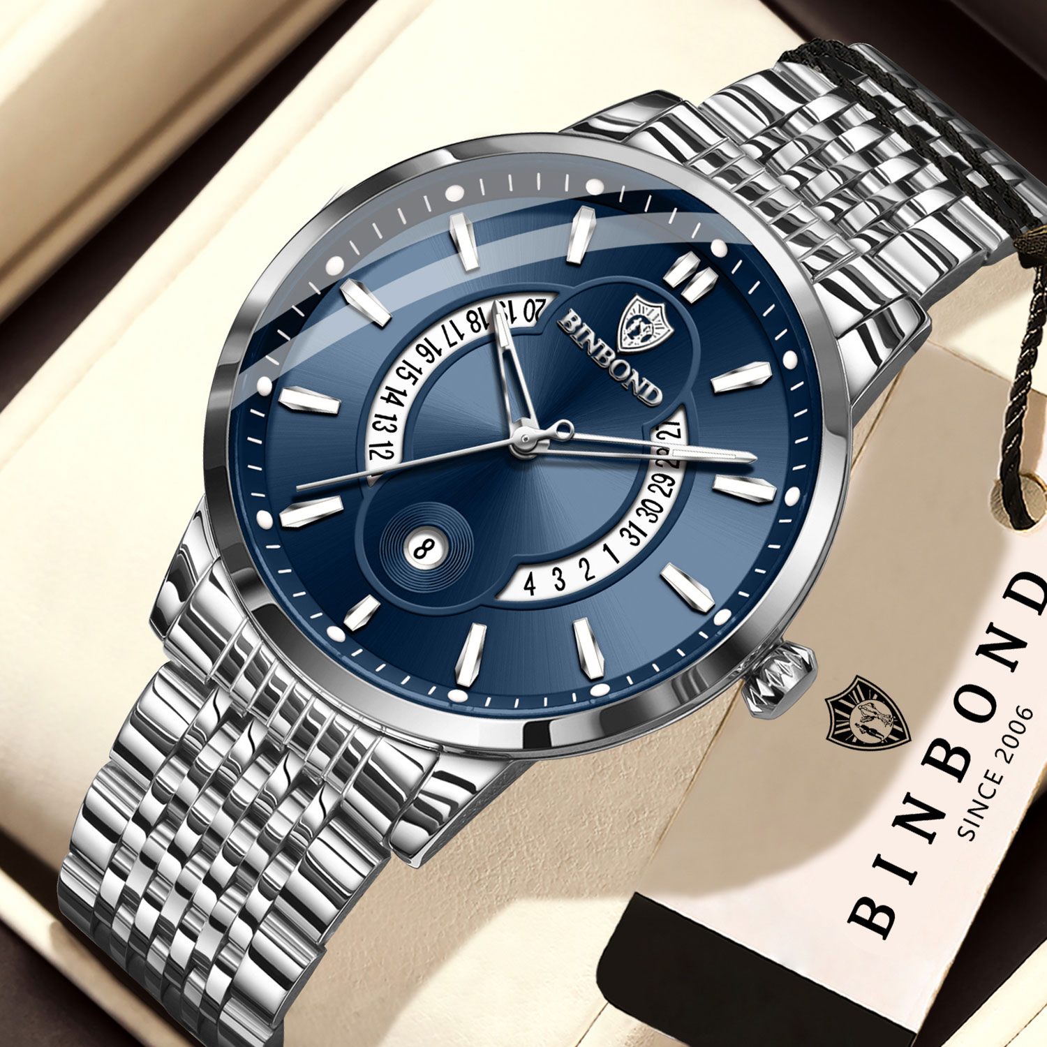 BINBOND Oryginalny Luminous Wo – Luxury Watch Organizer For Men recenzja i cena