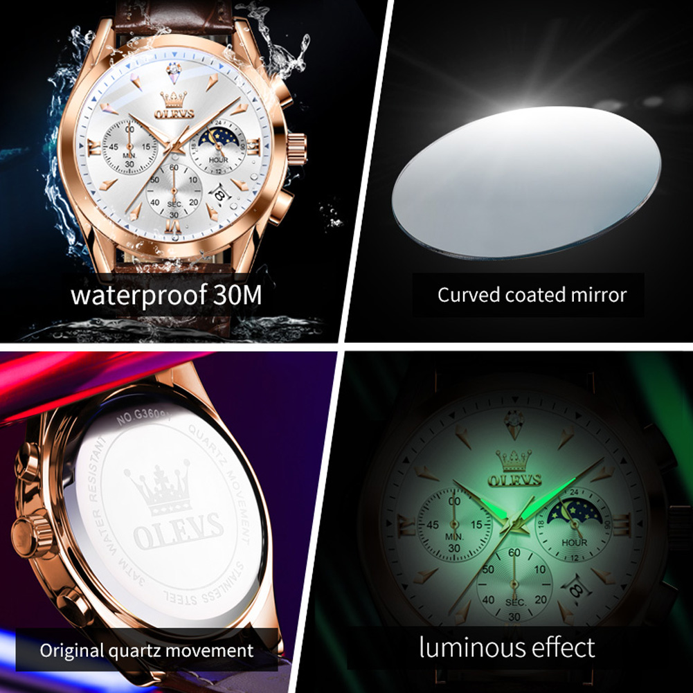 OLEVS Brand New modny zegarek  – Luxury Watch Name recenzja i cena