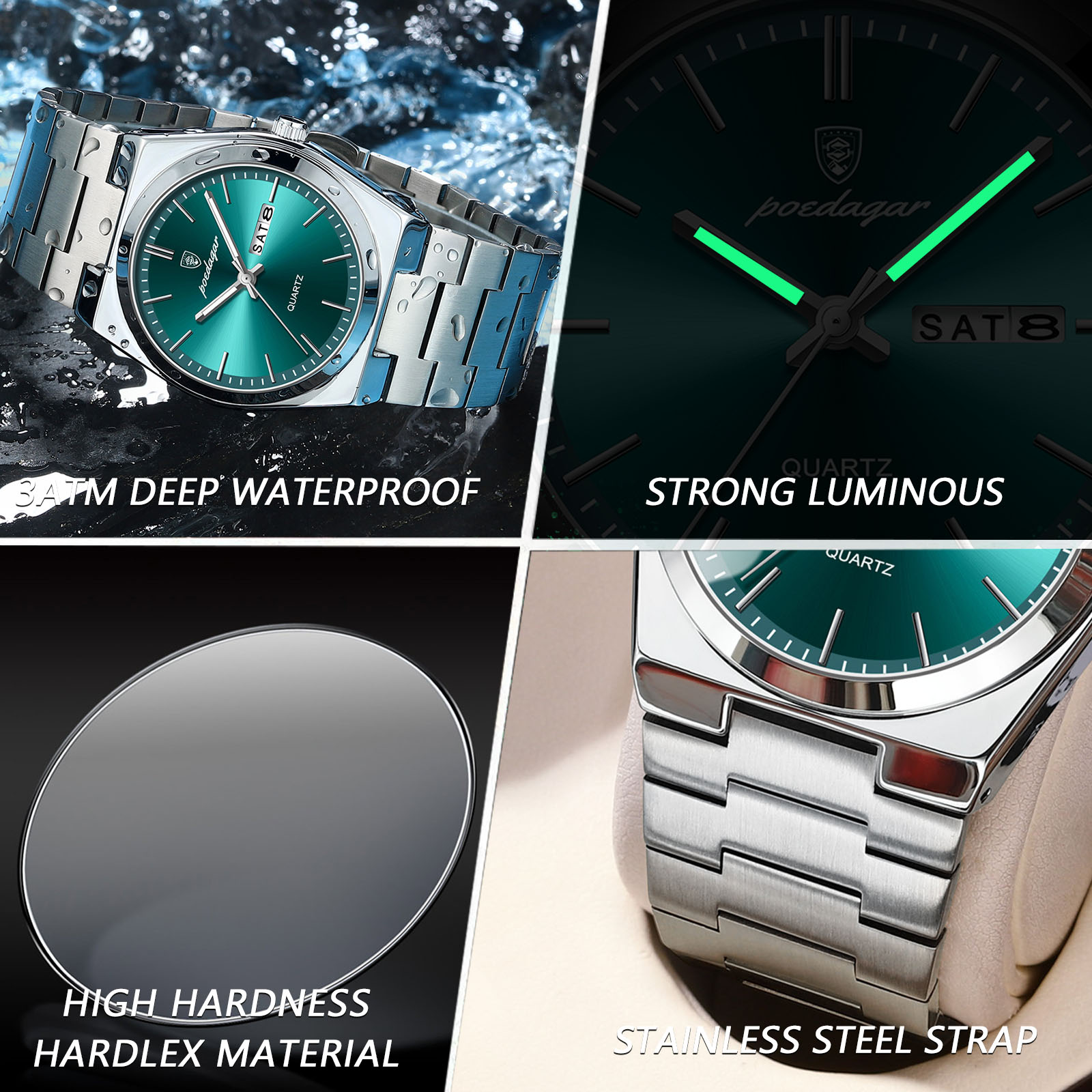 POEDAGAR Oryginalne męskie zeg – Luxury Watch Organizer For Men recenzja i cena